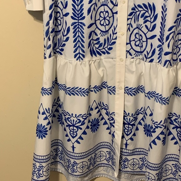 Goodnight Macaroon Mon Blue White Shirt Dress - Picture 3 of 13